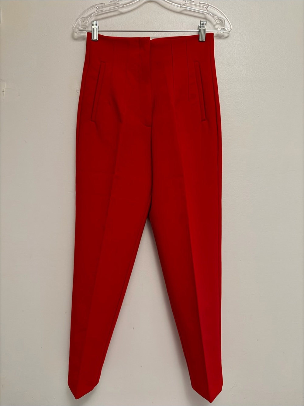 Zara Red Sleeveless Double-Breasted Blazer & Tapered Pants Set - Picture 5 of 12